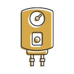 Solar Heating System Icon